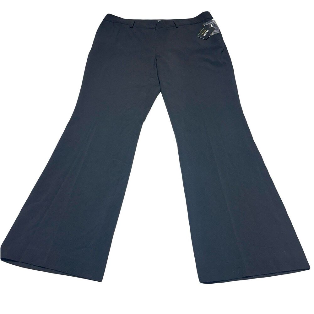 Nicole By Nicole Miller Essentials Pants Black Trousers Womens Size 16 NWT